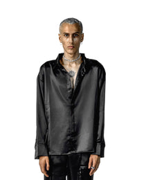 LOOSE SATIN SHIRT