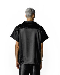 V TYPE SATIN SHIRT